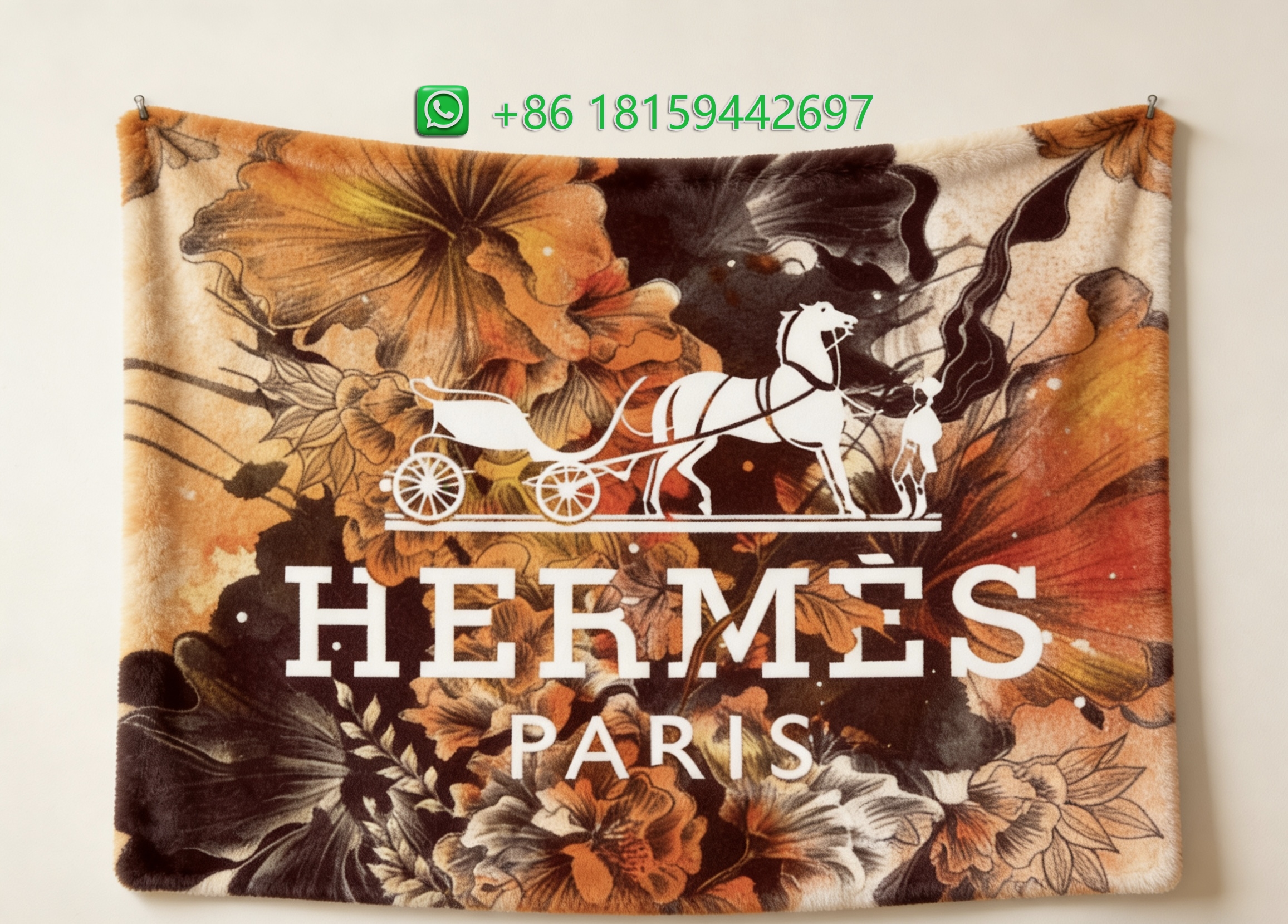 Hermes Throw Blankets